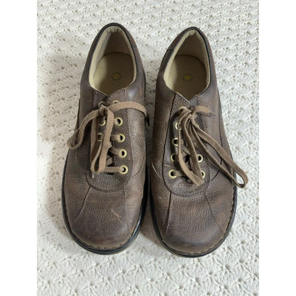 Dr. Martens John AW004 Men's Brown Leather 5-Eyelet Lace Ups Casual Shoes US 13